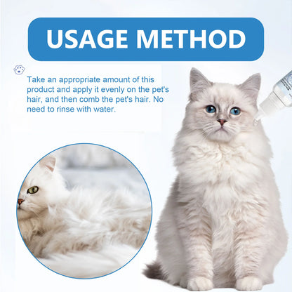 Gentle Leave-in Pet Hair Cleaning Serum for Dogs & Cats